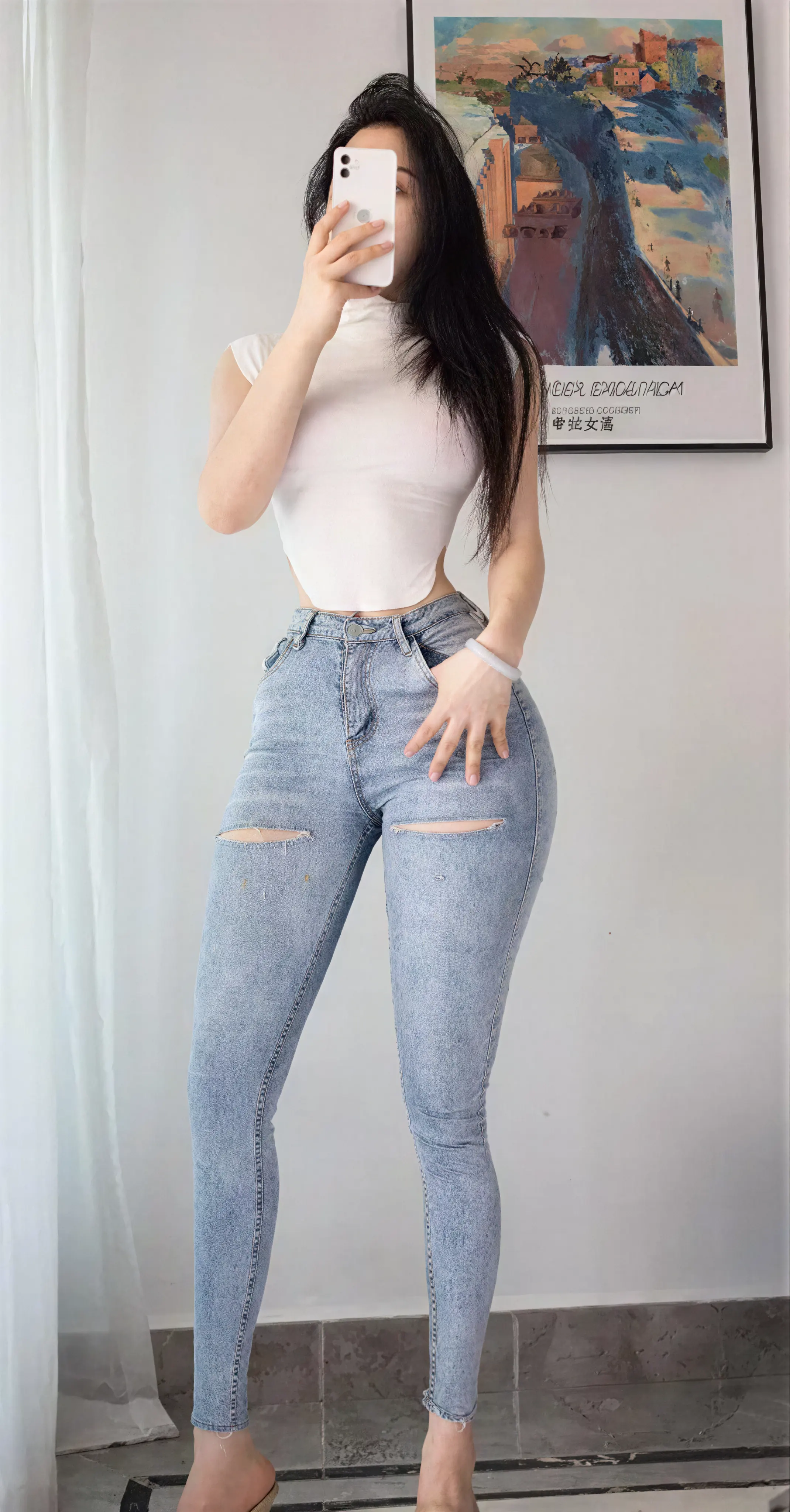 Cool文茜 – 性感紧身牛仔裤 10P